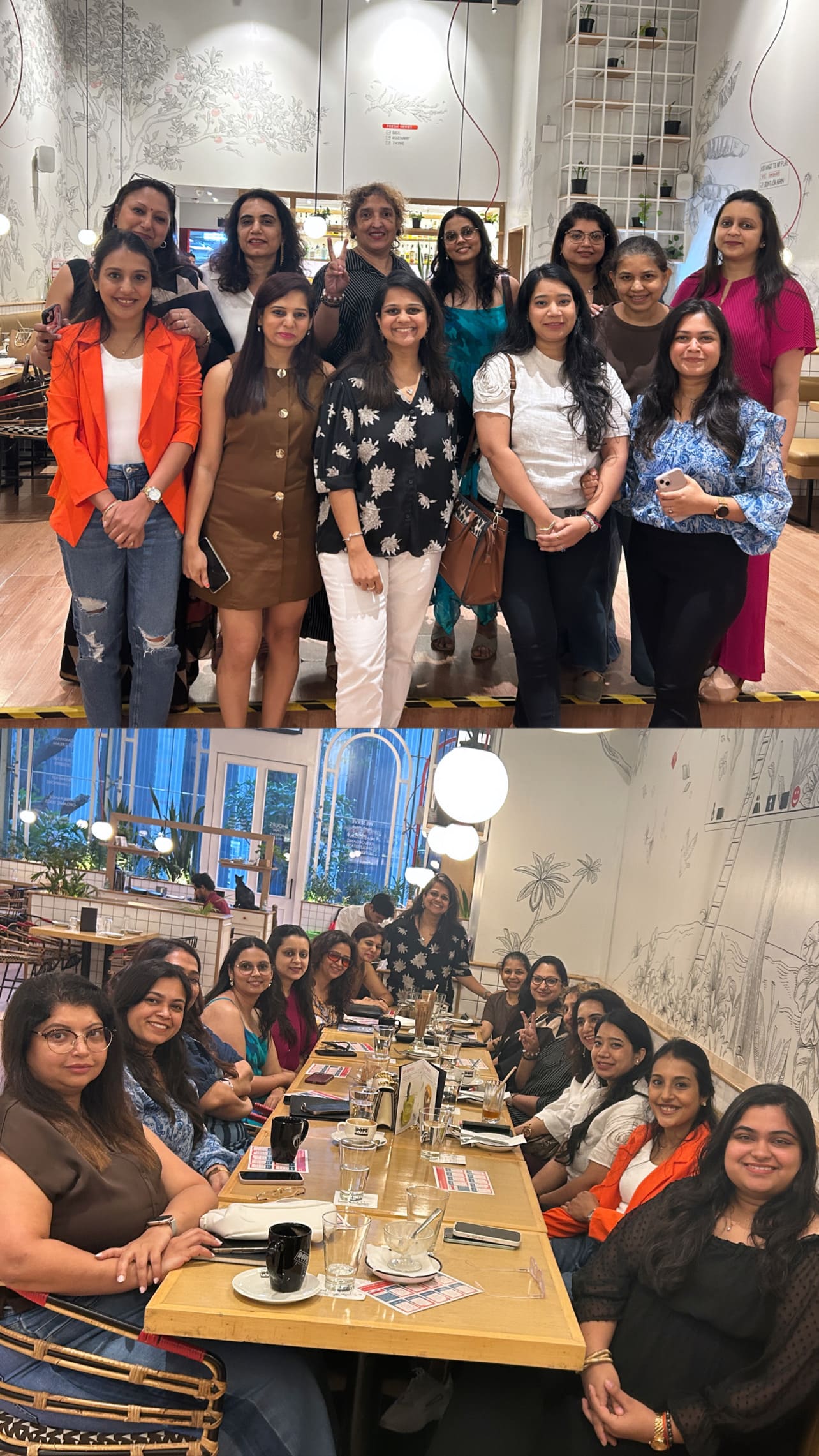 Women founders connecting at a Peach Collar event